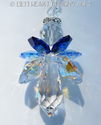  m/w Swarovski Rare Large Quad Winged Blue Angel S
