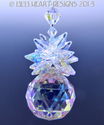 m/w Swarovski Crystal Aurora Borealis Pineapple Su