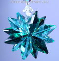m/w Swarovski Crystal Emerald + Aqua Octagon Star 