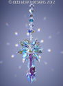 m/w Swarovski AB 40mm Logo Icicle Star Sun Catcher