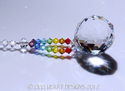 m/w Swarovski Ball 30mm DOUBLE CHAKRA COLORS Sun C