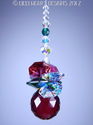 m/w Swarovski 20mm Christmas RED BALL ORNAMENT Sun