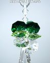 m/w Swarovski Crystal Icicle Pendulum Two Greens S