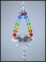 m/w Swarovski Crystal 30mm Ball Double Chakra + Lg