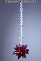 m/w Swarovski Crystal Bordeaux Red Star Feng Shui 