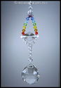 m/w Swarovski Crystal 30mm Ball Double Chakra + Lg