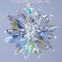 m/w Swarovski Crystal Clear + AB Octagon Sunburst 