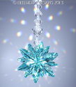 m/w Swarovski Crystal Antique Green Aqua Star Sun 