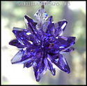 m/w Swarovski Crystal Blue Violet Purple Star Sun 