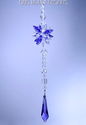 m/w Swarovski Purple + Clear Star Long Pendulum  S