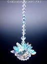 m/w Swarovski Crystal Aqua and AB LOTUS BLOSSOM Su