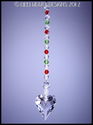 Swarovsk Crystal Christmas Colors 27mm WILD HEART 
