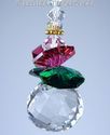 m/w Swarovski Crystal Ball Christmas Angel w/ Halo