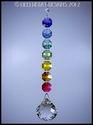 m/w Swarovski Crystal 30mm Ball Sun Catcher Chakra
