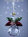 m/w Swarovski Crystal Christmas Angel and Gold Hal