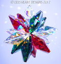 m/w Swarovski Crystal Christmas Colors AB Cluster 