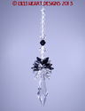 m/w Swarovski 50mm Icicle Pendulum Jet and Clear S