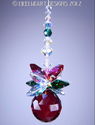 m/w Swarovski 20mm Christmas RED BALL ORNAMENT Sun