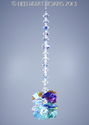  m/w Swarovski Crystal Chakra Colors Lily AB Star 