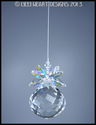 m/w Swarovski Mozart Ball w/ AB Leaves Pineapple S