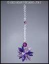 m/w Swarovski Crystal Pink, Purple, Fuchsia Burst 