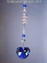 m/w Swarovski Crystal Aurora Sapphire Blue Heart S