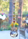 m/w Swarovski 30mm Mozart Ball with Chakra Colors 