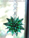 m/w Swarovski Crystal Emerald Green Octagons Star 