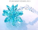 m/w Swarovski Crystal Antique Green Aqua Star Sun 