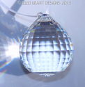 *SALE  30mm Fine Crystal Faceted Clear Disco Ball 