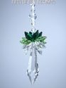 m/w Swarovski Crystal Icicle Pendulum Two Greens S