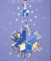 m/w Swarovski Snowflake Ornament Christmas Colors 