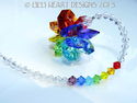 m/w Swarovski Crystal Double Chakra Star + Strand 