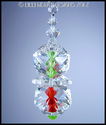 m/w Swarovski Crystal Xmas Colors STAR OF LIFE Sun