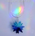 m/w Swarovski 3 Blues Star Suncatcher or Pendant w