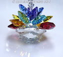 m/w Swarovski Crystal CHAKRA COLORS LOTUS BLOSSOM 