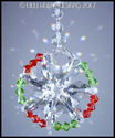 m/w Swarovski Crystal Xmas Colors STAR OF LIFE Sun