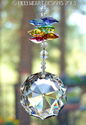m/w Swarovski Dahlia with 7 Healing Chakra Colors 