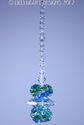 m/w Swarovski Crystal HUGE Dbl Ocean Colors LOTUS 
