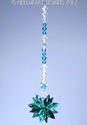 m/w Swarovski Crystal Emerald + Aqua Octagon Star 