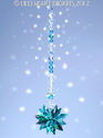 m/w Swarovski Crystal Emerald + Aqua Octagon Star 