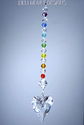 m/w Swarovski Clear Wild Heart with Chakra Strand 