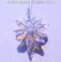 m/w Swarovski Crystal AURORA Tiny Car Charm Star S