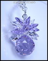 m/w All Swarovski Crystal Violet Ball Pineapple Su