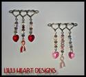 Lilli Heart Designs STERLING AWARENESS PIN HEARTS 