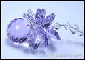 m/w All Swarovski Crystal Violet Ball Pineapple Su