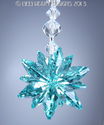 m/w Swarovski Crystal Antique Green Aqua Star Sun 