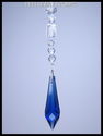 m/w Swarovski Crystal Cobalt Blue and Clear Long P