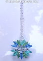 m/w Swarovski Crystal HUGE Dbl Ocean Colors LOTUS 