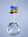 m/w Swarovski Dahlia with 7 Healing Chakra Colors 
